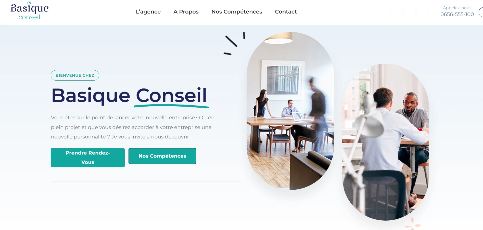 Digital Agency Landing page based in Tangier