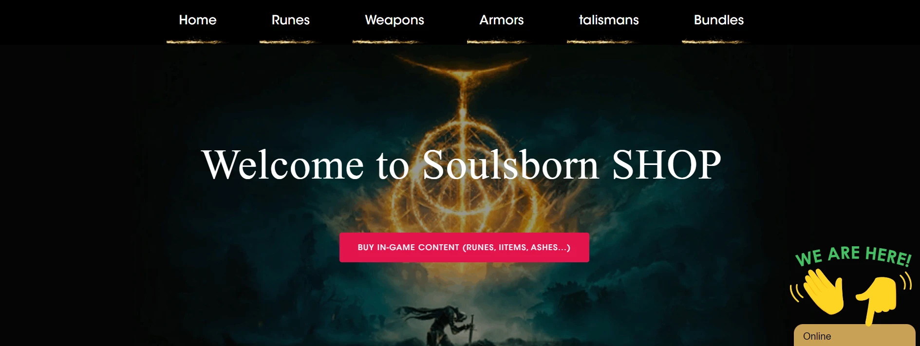 soulsborn website picture