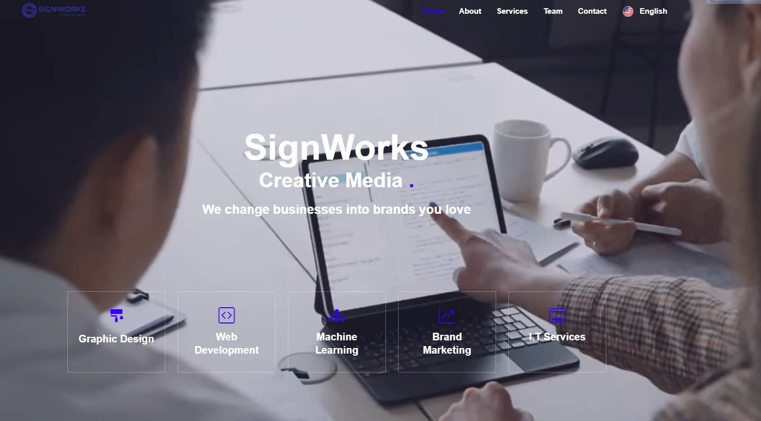 Digital Agency Landing page based in Tangier